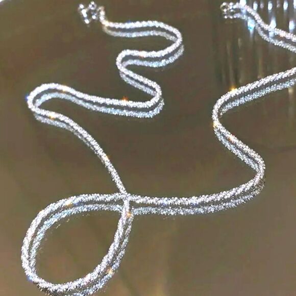 925 silver sparkling Chain Necklace - Picture 13 of 13